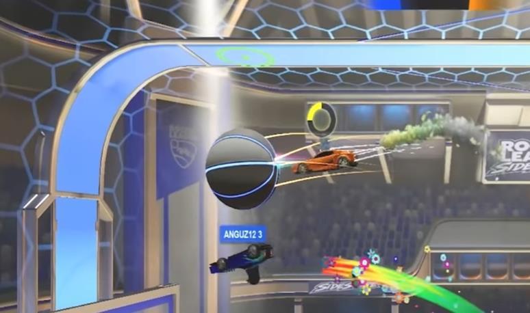 Wie macht man eine Luftrolle in Rocket League Sideswipe?