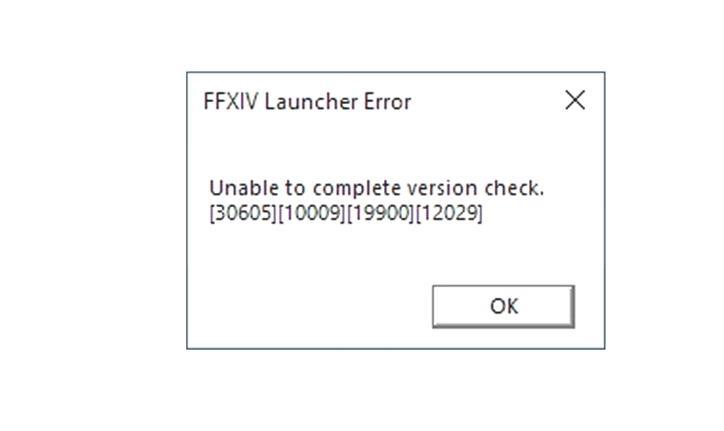 FFXIV Versionsprüfung kann nicht abgeschlossen werden (2021)
