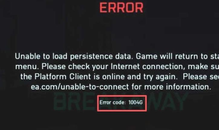 Battlefield 2042 Fehlercode 1004G Fix (Verbindungsfehler)