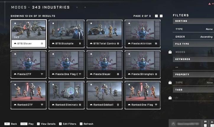 Halo Infinite Versteckte Multiplayer-Modi für benutzerdefiniertes Spiel