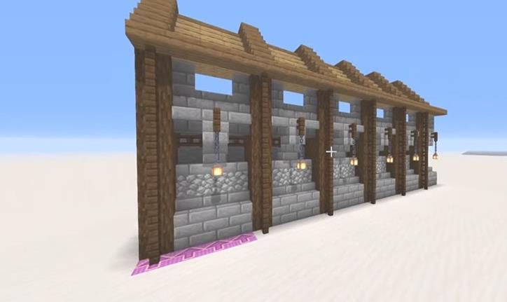 Wie man eine mittelalterliche Mauer in Minecraft macht