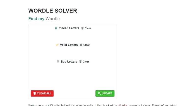 Wordle Solver Today - Beste Websites zum Finden fehlender Buchstaben