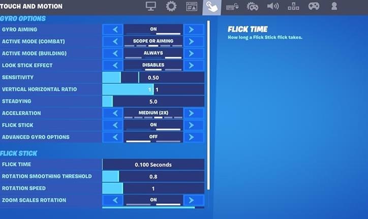 Fortnite Beste Gyro Control Einstellungen für Kampf & Bauen