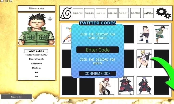 Naruto Shinobi Fighting Arena Codes (Juni 2022)