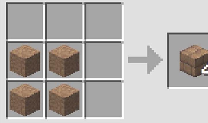 Wie man Lehmziegel in Minecraft herstellt (für Platte, Treppe, Wand)