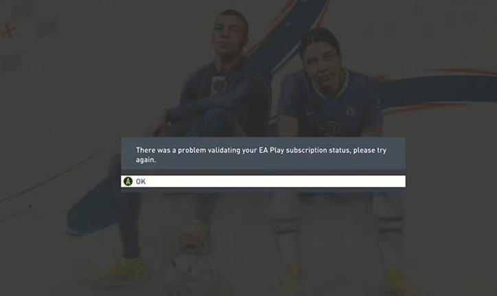 FIFA 23: Problem bei der Validierung deines EA Play-Abonnements - Lösung