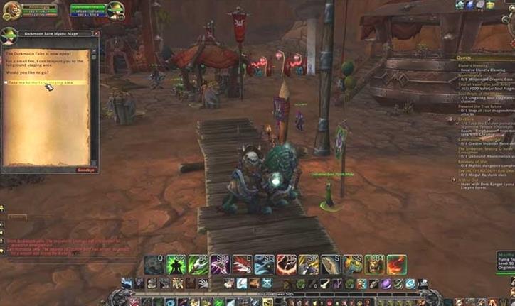 World of Warcraft Von Orgrimmar zum Dunkelmond-Jahrmarkt (Wegweiser)
