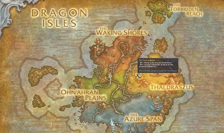 WOW Dragonflight: Wie man nach Valdrakken kommt
