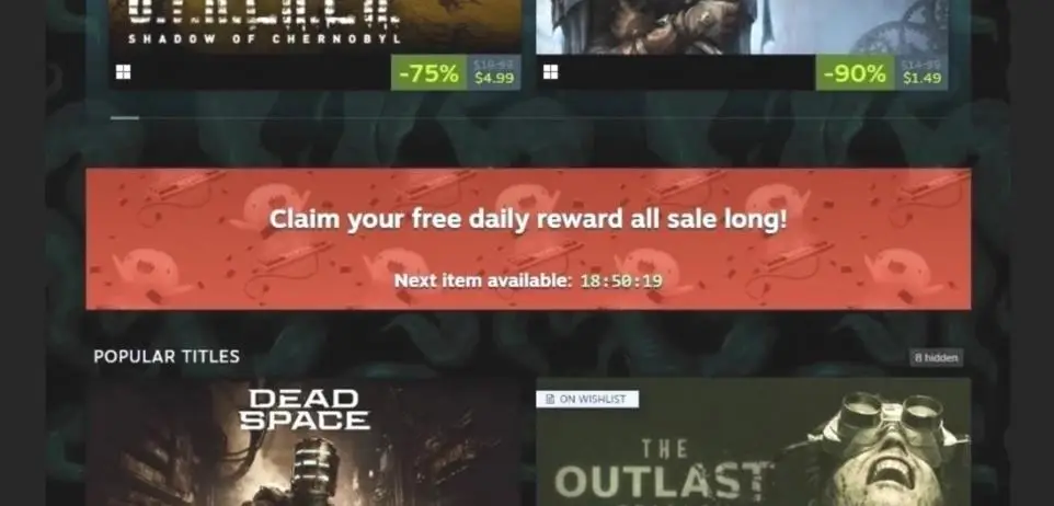 Prüfen Sie den Steam Scream Sale für Spiele-Rabatte